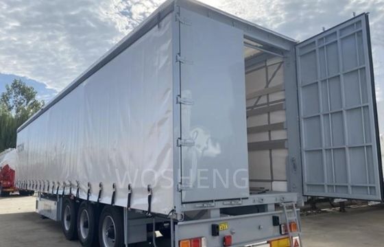 40tons Max Payload Tri-axle Enclosed Cargo Box Semi Trailer with Customizable Side Curtain