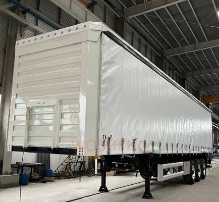 40tons Max Payload Tri-axle Enclosed Cargo Box Semi Trailer with Customizable Side Curtain
