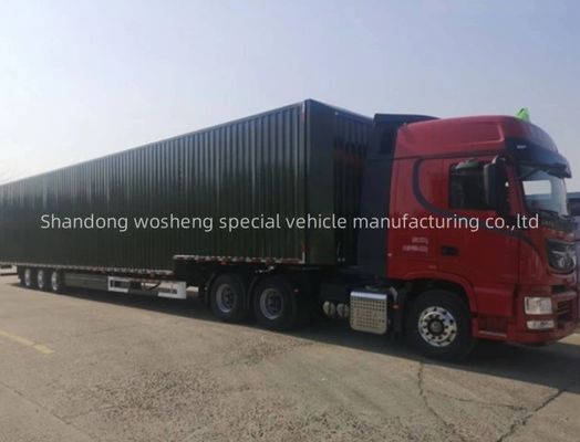 3-Axle Semi-Trailer with 13600x2600x4000mm Customizable Wingspan Opening Wing Van Box