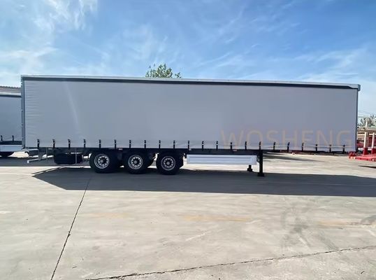40tons Max Payload Tri-axle Enclosed Cargo Box Semi Trailer with Customizable Side Curtain