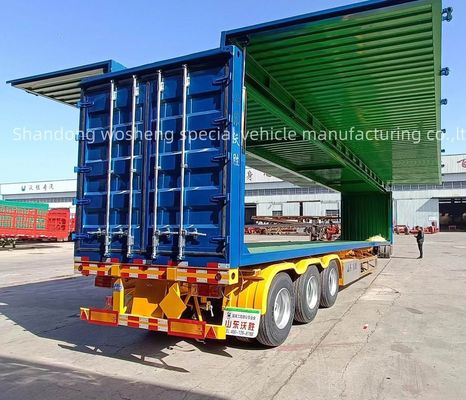 3 Axles Side Wing Open Wing Van Semi Trailer Customizable for Customer's Request