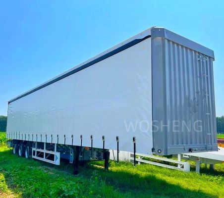 Customizable 53 Ft Tarpaulin Side Curtain Container Semi-Trailer for Drinks and Vegetable