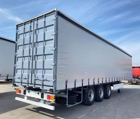 Customizable 53 Ft Tarpaulin Side Curtain Container Semi-Trailer for Drinks and Vegetable