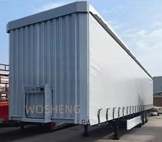 Customizable 53 Ft Tarpaulin Side Curtain Container Semi-Trailer for Drinks and Vegetable