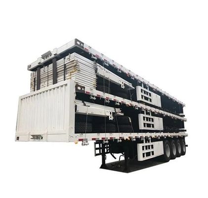 30t 40t Bulk Dry Cargo Side Drop Side Wall Semi Trailer for Truck Wabco Brake System