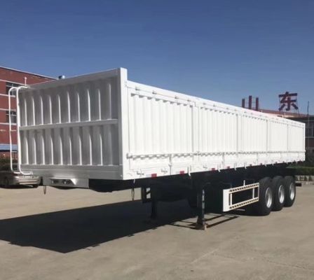 30t 40t Bulk Dry Cargo Side Drop Side Wall Semi Trailer for Truck Wabco Brake System