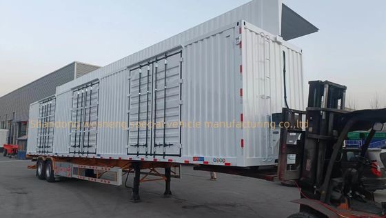 12R22.5 12units Tire Open Van Wall Double Wing Semi Trailer for CARGO TRANSPOTATION
