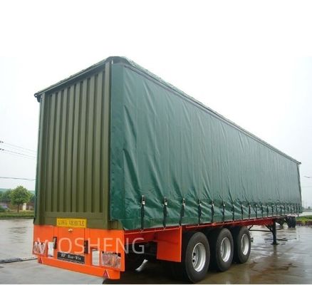 40tons Max Payload Steel Semi Trailer with Customizable PVC Van Tarpaulin and Roller Shutters