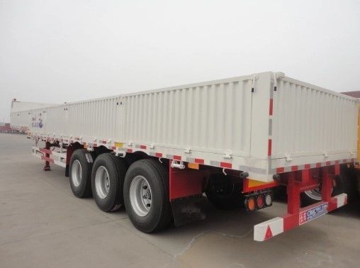 40FT Drop Side Wall Bulk Fence Stake Flatbed Container Heavy Cargo Sidewall Board Truck Semi Trailer