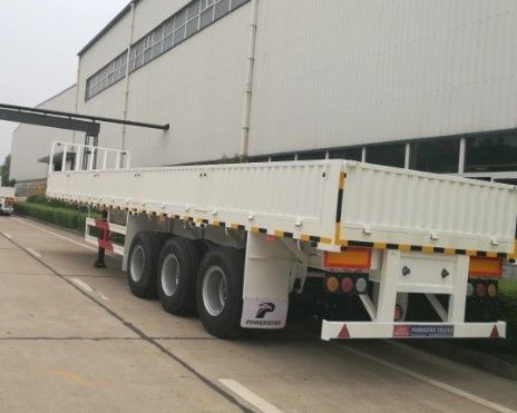 40FT Drop Side Wall Bulk Fence Stake Flatbed Container Heavy Cargo Sidewall Board Truck Semi Trailer