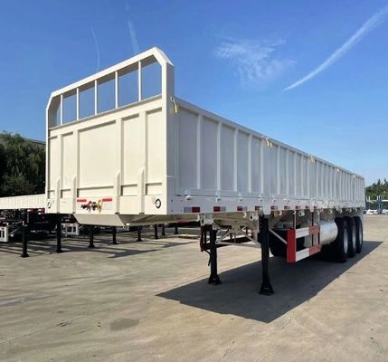 40FT Drop Side Wall Bulk Fence Stake Flatbed Container Heavy Cargo Sidewall Board Truck Semi Trailer