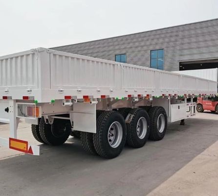 40FT Drop Side Wall Bulk Fence Stake Flatbed Container Heavy Cargo Sidewall Board Truck Semi Trailer