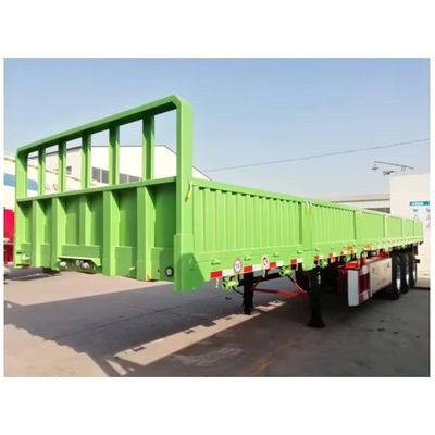 Semi-Trailer 3 Axle 40ton 60 ton Drop Side Wall Sidewall Cargo Transport Truck Trailer