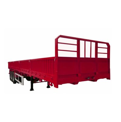80tons side wall open cargo semi truck trailer with 2&quot; 50mm or3.5&quot; 90mm JOST king pin
