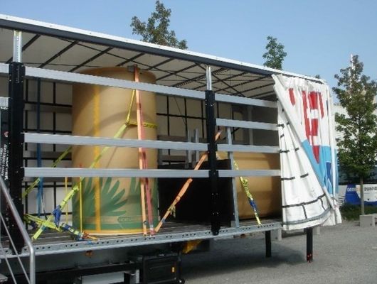 Customizable 3 Axles 40ft 45ft Curtain Side Tarpaulin Semi Trailer for from Wosheng