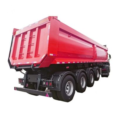40-80T Hydraulic Tipper Rear Dump Semi Trailer for Sand Stone Grain Transporting