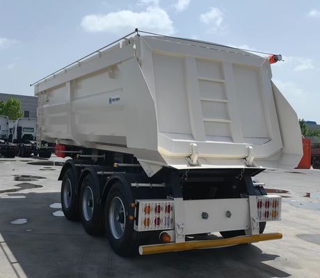 40-80T Hydraulic Tipper Rear Dump Semi Trailer for Sand Stone Grain Transporting