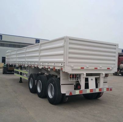 80tons side wall open cargo semi truck trailer with 2&quot; 50mm or3.5&quot; 90mm JOST king pin
