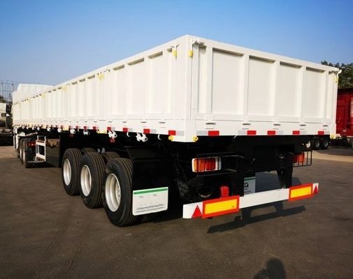 80tons side wall open cargo semi truck trailer with 2&quot; 50mm or3.5&quot; 90mm JOST king pin