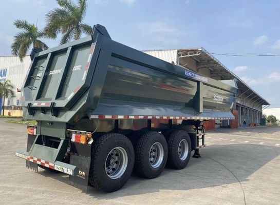40-80T Hydraulic Tipper Rear Dump Semi Trailer for Sand Stone Grain Transporting