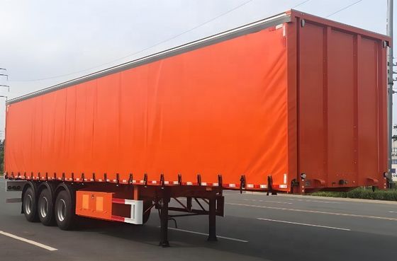 60 Tons Tare Weight Semi-Trailer for Truck 3 Axle Aluminium Floor PVC Side Curtain