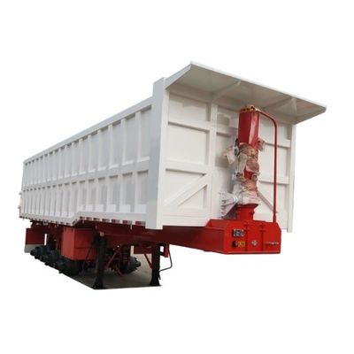 5 Axles Hydraulic Rear Dump Semi Trailer End Tipper with Q345B / T700 Steel Main Beam