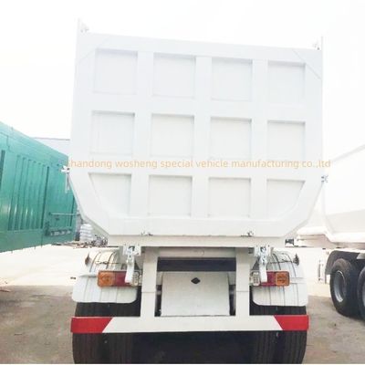 5 Axles Hydraulic Rear Dump Semi Trailer End Tipper with Q345B / T700 Steel Main Beam