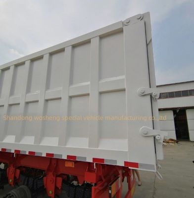 5 Axles Hydraulic Rear Dump Semi Trailer End Tipper with Q345B / T700 Steel Main Beam