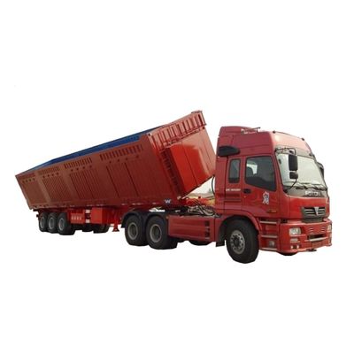 40-100 ton Max Payload 12.00R22.5/11.00R20 Tire Side Dump Truck Tipper Semi Trailer