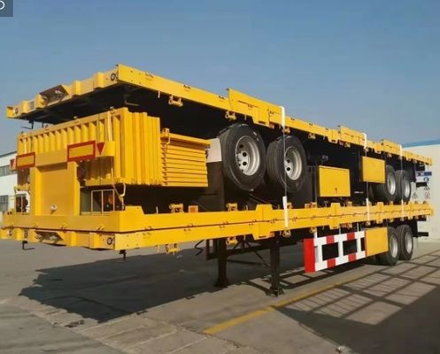Made Semi Truck Trailer with 12400X2500X3650mm Dimensions and Heavy Duty Landing Gear