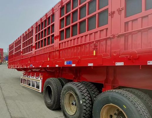 40-100 ton Max Payload 12.00R22.5/11.00R20 Tire Side Dump Truck Tipper Semi Trailer