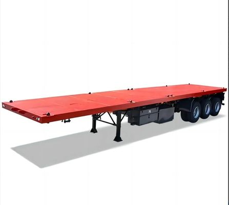 Multifunctional Flat Transfer Container Flatbed Semi Trailer with Triangle Tire Specs