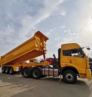 Heavy Duty 40 Ton 45 Cubic U Type Dump Semi Trailer for Sand Stone Grain Transporting