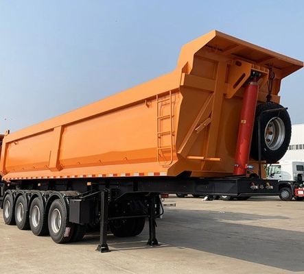 Heavy Duty 40 Ton 45 Cubic U Type Dump Semi Trailer for Sand Stone Grain Transporting