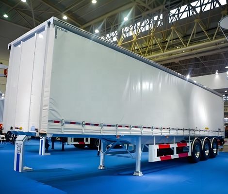 WS Customizable Tri-axle Canvas Side Curtain Container Semi-Trailer Customer's Request