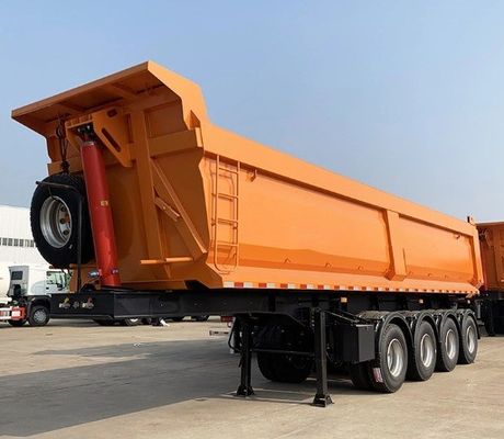 Heavy Duty 40 Ton 45 Cubic U Type Dump Semi Trailer for Sand Stone Grain Transporting