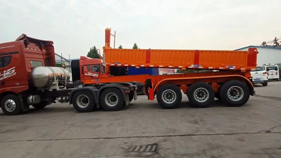Heavy Duty 40 Ton 45 Cubic U Type Dump Semi Trailer for Sand Stone Grain Transporting