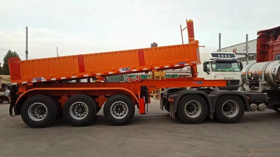 Heavy Duty 40 Ton 45 Cubic U Type Dump Semi Trailer for Sand Stone Grain Transporting