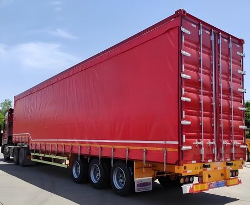 3 Axles 40ft 45ft White Curtain Side Sliding Truck Semi Trailer for Truck Trailer