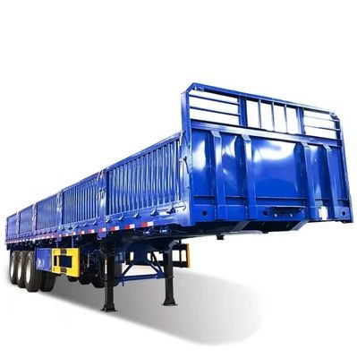 Steel Bulk Cargo Transport Semi-Trailer with Side Wall and Mechanical Suspension