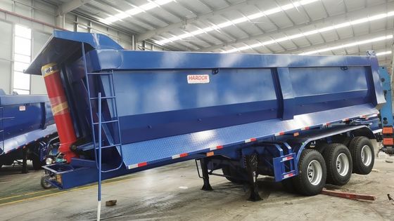 40-80T Rear Dump Semi-Trailer with Dual Line Brake System and High Payload Capacity