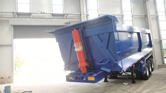 40-80T Rear Dump Semi-Trailer with Dual Line Brake System and High Payload Capacity