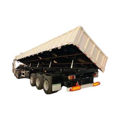 2&quot; 50mm or 3.5&quot; 90mm King Pin Tri-Axle Hydraulic Lift Side Tipper Dump Semi Trailer