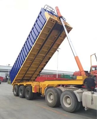 40-80T Rear Dump Semi-Trailer with Dual Line Brake System and High Payload Capacity