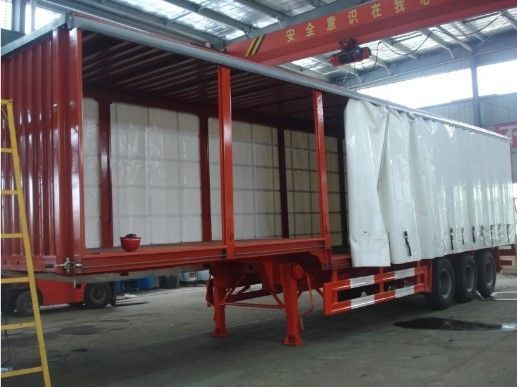Customer's Request 40FT Curtain Side Container Semi Trailer with ODM Steel 3 Axle