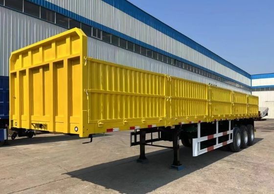 3 Axles Bulk and Container Transportation Steel Sidewall Semi-Trailer for Semi-Truck