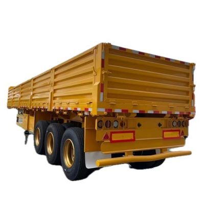 Truck Trailer 3 Axles 40-100ton Steel Side Wall Semi-Trailer with and Affordable