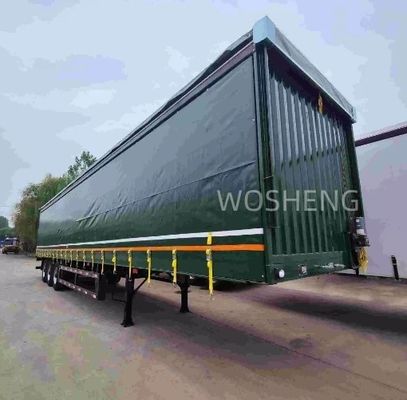 Semi-Trailer 3 Axle Box Van Cargo Transport Side Curtain Trailer for Cargo Protection