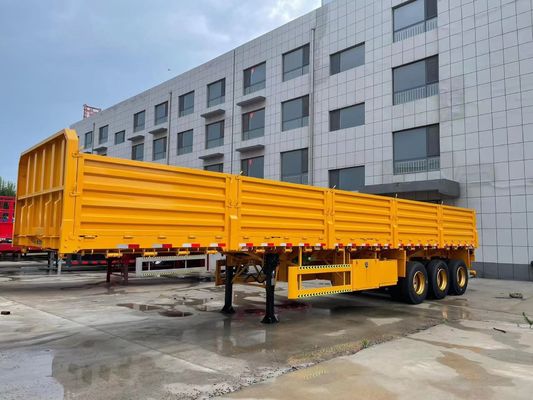50 Tons Sidewall Trailer 3 Axles Side Wall Cargo Semi Trailer with Max Payload 30000 kg