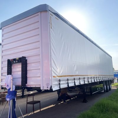Semi-Trailers White 40ft 45ft 3 Axles Side Curtain with Air Suspension and WABCO-ABS